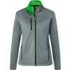 James & Nicholson | JN 1147 Dámska 2-vrstvová melanžová softshellová bunda_02.1147 Farba: dark melange/green, Veľkosť: S