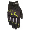 Rukavice ATOM, ALPINESTARS (čierne / žlté fluo, veľ. M)
