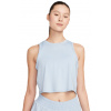 Dámsky top Nike One Classic Dri-Fit Cropped Tank - light armory blue/black - Modrý (M)