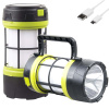 Batéria 3v1. solárna LED kempingová baterka 360 USB powerbanka