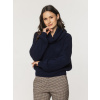Dámsky sveter tmavomodrý z bambusovej viskózy 17699