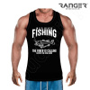 Pánske tielko RANGER® - motív Rybárčenie 02 Biela XXL