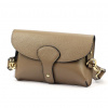 Dámska kožená kabelka cez rameno Luka 24-076 béžovej farby 22 x 15 x 6 cm