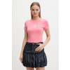 Tommy Jeans basic tričko dámske bavlnené DW0DW22273 ružová L