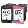 TUŠE pre HP 62 XL x2 Envy 5540 5640 7640 OfficeJet 200 201 250 5740 8045