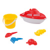 Dolu Hračky na piesok - sada jachta, 6ks