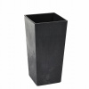 Záhradný kvetináč - Finezja Finezja Eco recyklovaný 35x35cm H68cm Concrete Effect Col. Black (Finezja Finezja Eco recyklovaný 35x35cm H68cm Concrete Effect Col. Black)