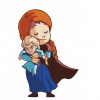 CUKROVÁ TLAČ Opłatek na Tort Cukrová hmota Frozen Elsa Ann + MENO