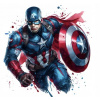 CUKROVÁ TLAČ Opłatek na Tort Cukrová hmota Kapitán Amerika Avengers 1