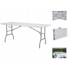 Záhradný stôl, stoličky - NAMAXA SKLADACÍ STÔL 180 cm 4 cm cateringový stolný záhradný kempingový kufor (Skladacia tabuľka Namaxa 180 cm 4 cm)