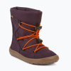 Detské snehové barefoot topánky Froddo Tex Track Wool purple