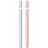 Silikónové puzdro AhaStyle 2 ks na Apple Pencil (USB-C) 2023, šedé a ružové