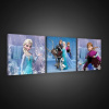 Obraz na plátne viacdielny - OB2577 - Ľadové kráľovstvo Elsa a Anna 75cm x 25cm - S13