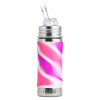Pura Nerezová fľaša so slamkou s membránou 325ml Varianta: Pink/white