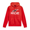 Alpinestars mikina RIDE 4.0 červená/biela/čierna Veľkosť: M