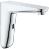 GROHE Euroeco Cosmopolitan E infračervená elektronická umývadlová batéria bez zmiešavania, nástenná montáž, batériová prevádzka, výtok 170 mm, chróm, 36274000