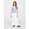 GAP Detské džínsy High Rise Stride Wide Leg Béžová 5 Béžová Béžová