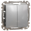 Schneider Electric Slovakia spol. s r.o. Sedna Design - SDD113108 - Prepínač dvojitý striedavý r.6+6 - Aluminium