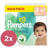 2x PAMPERS Plienky jednorázové Harmonie veľ. 3 (87 ks) 6-10 kg VP-F180168