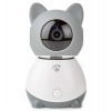 NEDIS IP kamera/ Wi-Fi/ vnitřní/ 1080p/ Micro SD/ Cloud/ snímač pohybu/ náklon/ noční vidění/ Android/ iOS/ šedo-bílá (WIFICI30CGY)