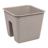 Kinekus Truhlík na zábradlie RATOLLA mocca, 27,2x22,5cm, 8,5l