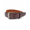 Opasok - Chessboard Brown Belt - pánsky produkt (Pánsky pás pre nohavice klasická hnedá svorka)