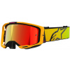 Okuliare VISION 8 CORP, ALPINESTARS (žltá/rúžová, zrkadlové červené plexi) 2025