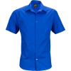 James & Nicholson Košile JN 644, popelínová, business, krátký rukáv COT02064405013-royal 3XL Modrá královská