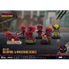 Beast Kingdom Toys Deadpool 3 Deadpool a Wolverine Séria Mini Attack Egg Sada figúrok 8 cm