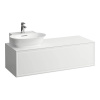 Laufen, Skříňka pod umyvadlo s 1 zásuvkou, s výřezem vlevo, pro umyvadla 816852, H4060850851701 Varianta: Bílá lesk