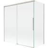 Mexen Rox, 2-krídlová posuvná vaňová zástena 150 + 70 x 150 cm, 8mm číre sklo, oceľový profil, 8C9-150-070-97-00