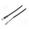 Připojovací kabel M8 PIN 4 přímý Dél 10m zástrčka 1A PUR