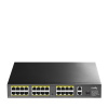 CUDY Sieťový prepínač Cudy FS1026PS1, nespravovaný gigabitový ethernet (10/100/1000), napájanie cez Ether