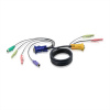 Sada káblov pre KVM VGA - SPHD M/M, PS2 M, Audio 4x jack 3.5mm, 1.8m Sada káblov pre KVM VGA - SPHD M/M, PS2 M, Audio 4x jack 3.5mm, 1.8m