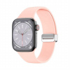 AppleKing silikónový remienok s kovovým magnetickým zapínaním pre Apple Watch Ultra 49mm / 46mm / 45mm / 44mm / 42mm - ružový - možnosť vrátiť tovar ZADARMO do 30tich dní