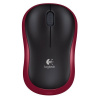 Logitech M185 - bezdrôtová myš - červená 910-002240
