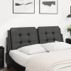 Polštář na čelo postele černý 120 cm umělá kůže Černý 374850
