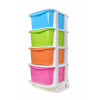 QUATRO REGÁL maxi so 4 boxmi s koliečkami - multicolor