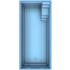 Nivovas Keramický bazén DIAMANT 750 POLIAMID + Ceramicwall + izolácia PUR penou Farba: Biela 3D