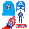 Kostým pre chlapca- Kapitán Amerika set 4in1 masku rukavice rukavice (Captain America Outfit Mask Glove Figurine 5in1)