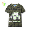 Chlapčenské tričko - KUGO TM9216, khaki/ zelený bager Farba: Khaki, Veľkosť: 98