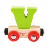 Bigjigs Rail Vagónik drevenej vláčikodráhy Písmeno V