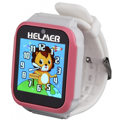 HELMER dětské chytré hodinky KW 801/ 1.54" TFT/ dotykový display/ foto/ video/ 6 her/ micro SD/ čeština/ Helmer KW 801 P