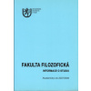 Informace o studiu Fakulta filozofická ZČU 2007 2008