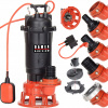DAMEX 1500 W ponorné čerpadlo 24 000 l/h (PX5000+ ČERPADLO NA NEČISTÚ, ČISTÚ VODU, Septik, drvič, 100% LIATINA MEĎ)