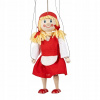 Červená čiapočka 20 cm, drevená marioneta