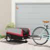 zahrada-XL Vozík za bicykel, čierno červený 45 kg, železo 94062