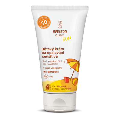 Weleda Detský krém na opaľovanie SPF50 sensitive (50 ml)