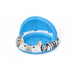 Guľatý nafukovací bazén Bestway 97 x 97 cm (Bazén so zastrešením Zebra 97x66cm BESTWAY)