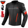 Textilná motocyklová bunda SHIMA SOLID 2.0 RED čierna červená DARČEKY